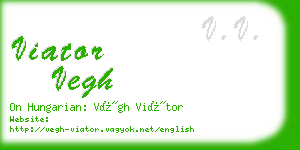 viator vegh business card